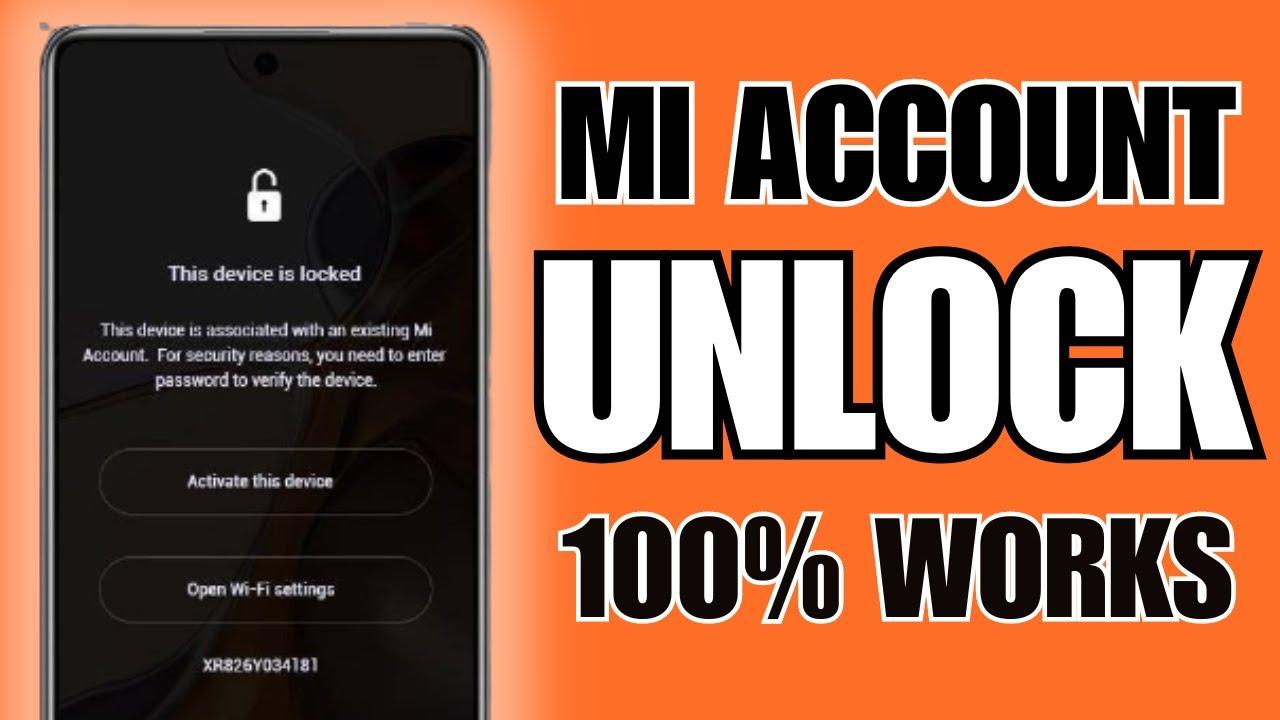 Xiaomi Mi Account Lock Remove ( Egypt ) Clean Only 100% success Direct Source 