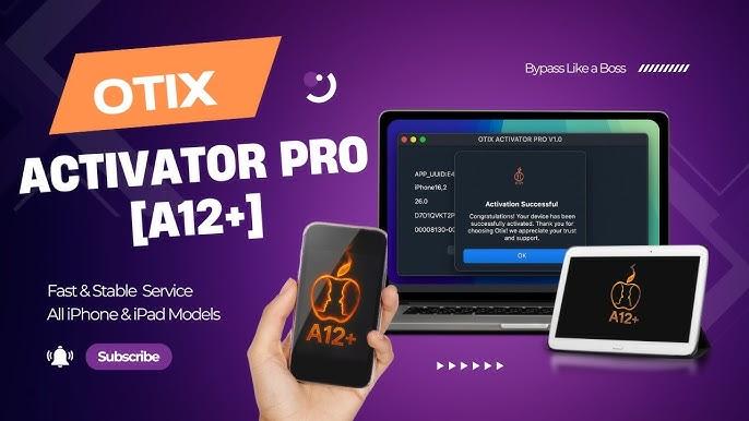 OTIX Activator Pro | A12+ Premium Bypass - No Signal With ICloud Services | All Models iPhone & iPad - Promo Offer ⭐